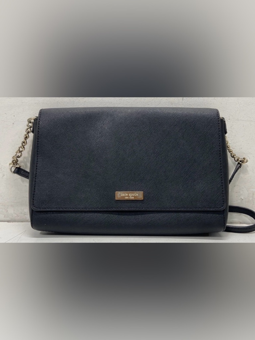 Kate Spade- Black Laurel Way Greer Crossbody/Shoulder Bag Gold Act 10.5x7x2”EUC